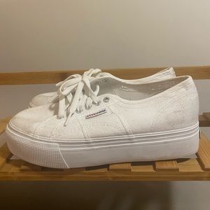 Superga 2790 ACOTW White Platform Sneaker